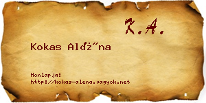 Kokas Aléna névjegykártya
